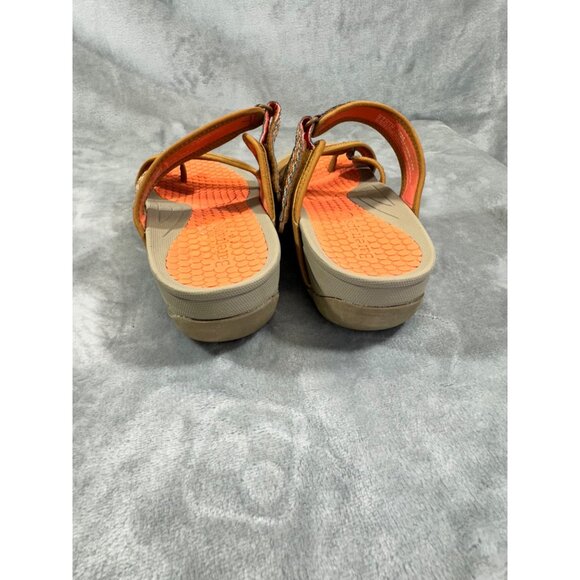 BareTraps Womens sandals 10M brown cushion shoes small wedge - Picture 16 of 16